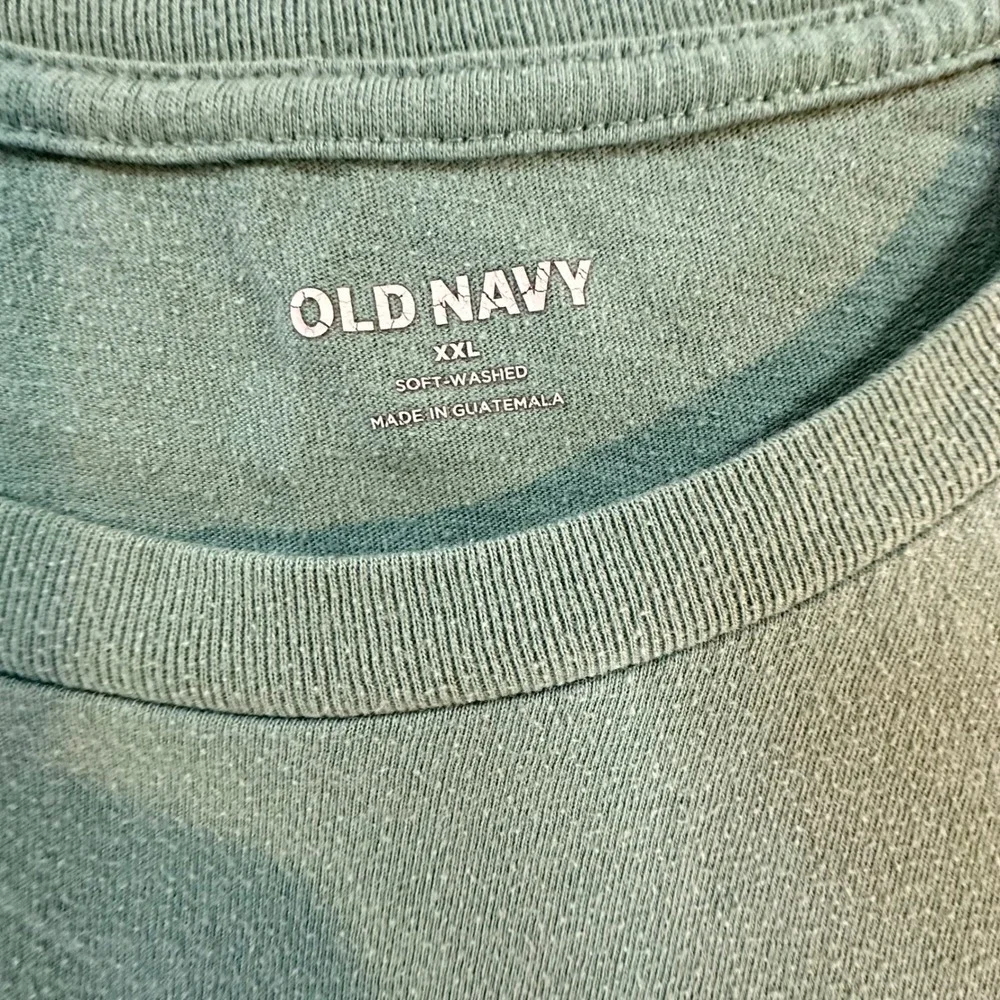 Old Navy Mens XXL Green Get Out There Explore More Graphic T-Shirt Soft Washed - Picture 3 of 7